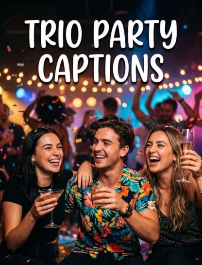 Trio Party Captions for Instagram