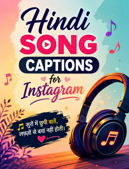 Unique Two Line Hindi Songs Captions for Instagram 🇮🇳