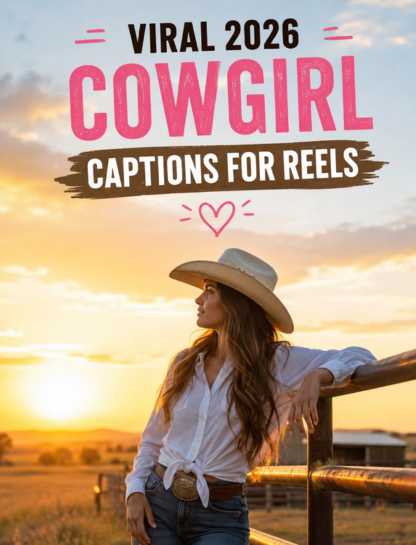 Viral 2026 Cowgirl Captions for Reels 🎥