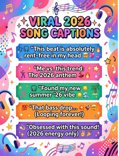 Viral 2026 Song Captions for Reels
