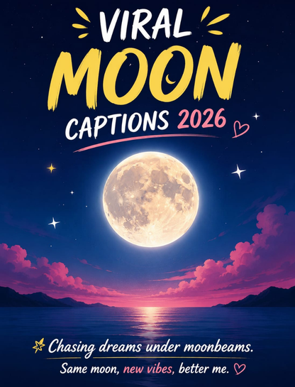 Viral Moon Captions 2026