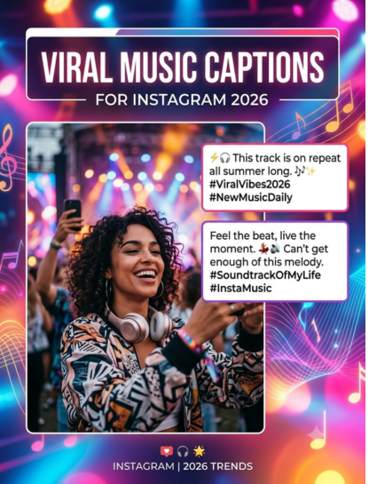 Viral Music Captions for Instagram 2026