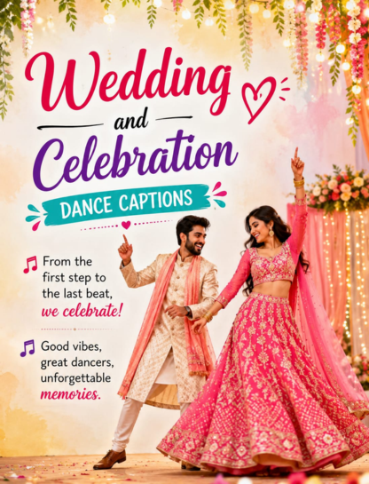 Wedding & Celebration Dance Captions