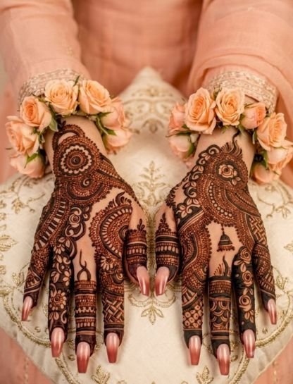 Caption for Mehndi with Jewelry