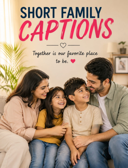 ✨ Short Family Captions For Instagram