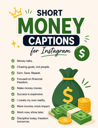 ✨ Short Money Captions for Instagram