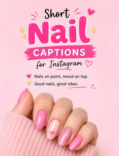 ✨ Short Nail Captions for Instagram