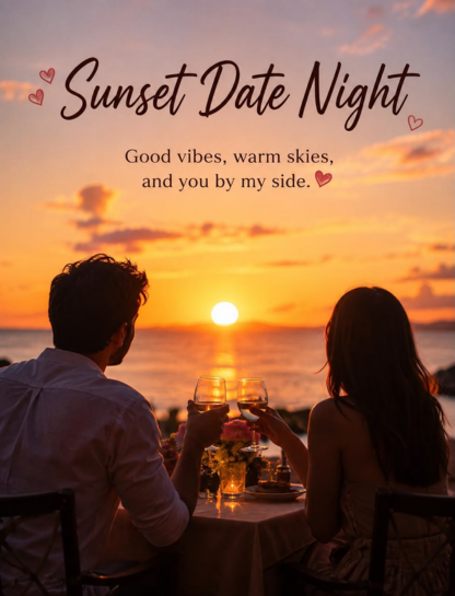 🌅 Sunset Date Night Captions