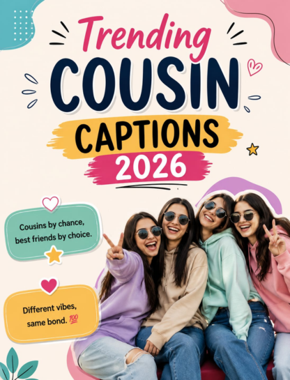 🌟 Trending Cousin Captions for Instagram (2026)