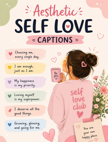 🌸 Aesthetic Self Love Captions