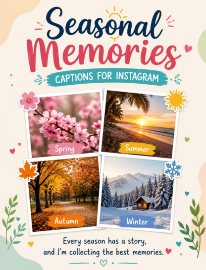 🌸 Seasonal Memories Captions for Instagram