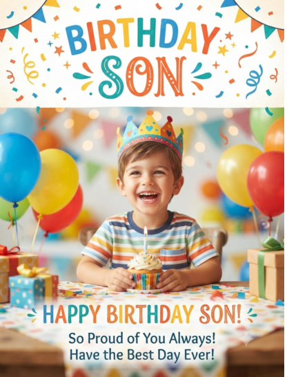 🎂 Birthday Short Son Captions