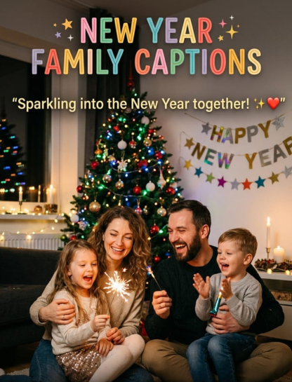 🎆 New Year Family Picture Captions