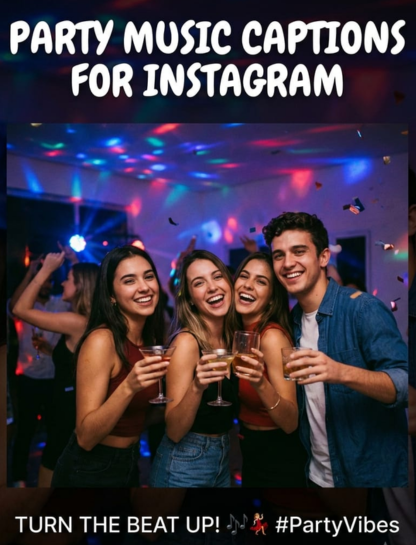 🎉 Party Music Captions for Instagram