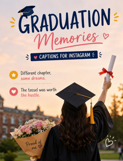 🎓 Graduation Memories Captions for Instagram