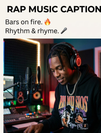 🎤 Rap Music Captions for Instagram