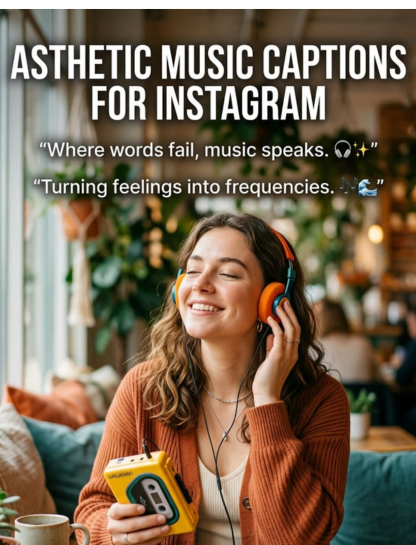 🎶 Aesthetic Music Captions for Instagram