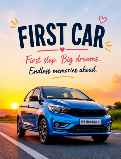🏁 First Car Captions for Instagram