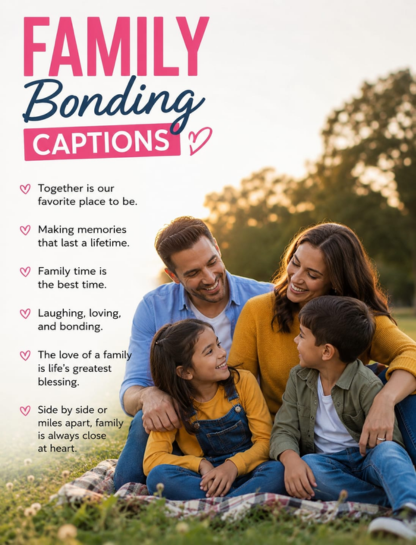 🏡 Family Bonding Captions