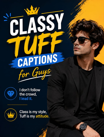 👔 Classy Tuff Captions for Guys 🕶️