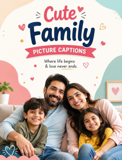 👨‍👩‍👧‍👦 Cute Family Picture Captions
