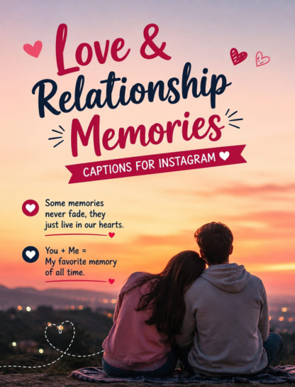 💌 Love & Relationship Memories Captions for Instagram