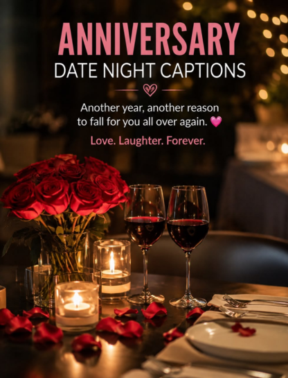 💍 Anniversary Date Night Captions