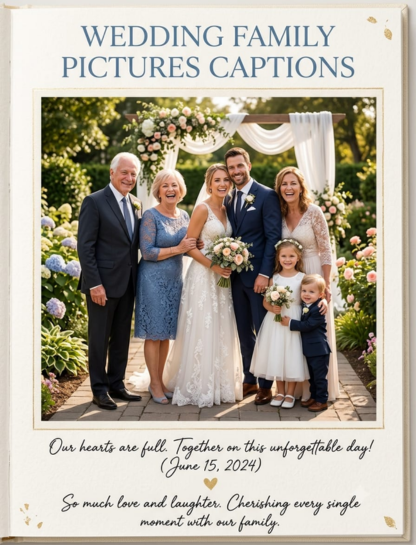 💍 Wedding Family Picture Captions