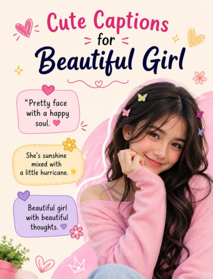💕 Cute Captions for Beautiful Girls