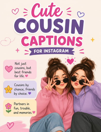 💕 Cute Cousin Captions for Instagram