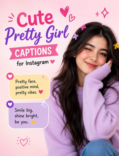 💖 Cute Pretty Girl Captions for Instagram 💫
