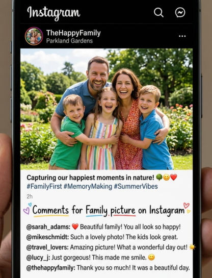 💬 Comments for Family Picture on Instagram