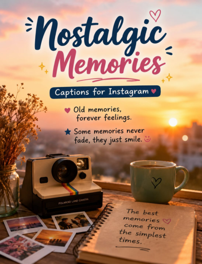 💭 Nostalgic Memories Captions for Instagram