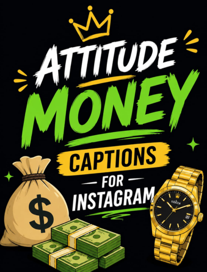 💼 Attitude Money Captions for Instagram
