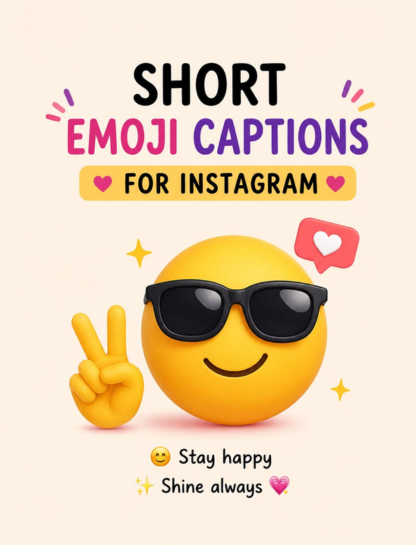 📝 Short Emoji Captions for Instagram