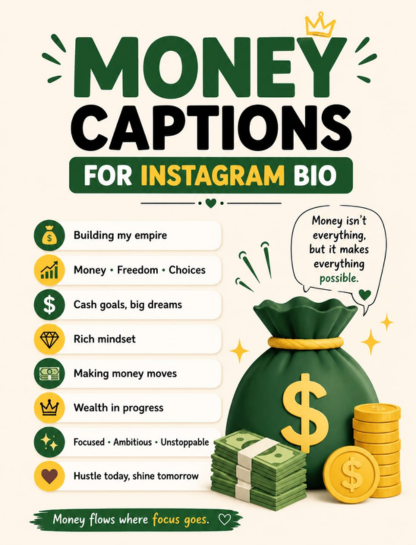 📲 Money Captions for Instagram Bio