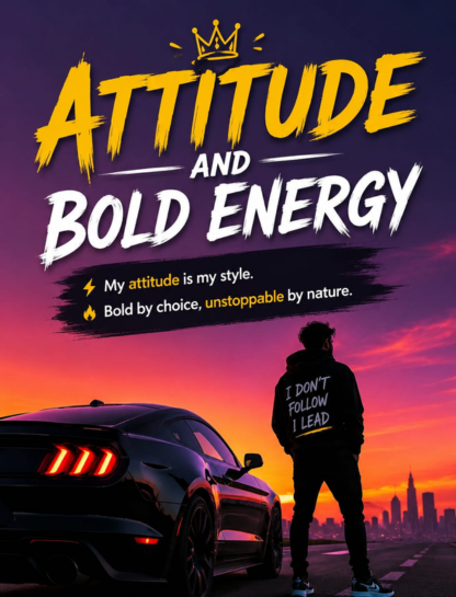 🕶️ Attitude & Bold Energy Captions