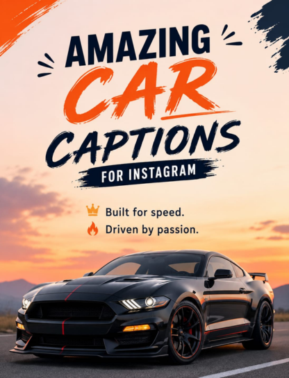 😈 Amazing Car Captions for Instagram
