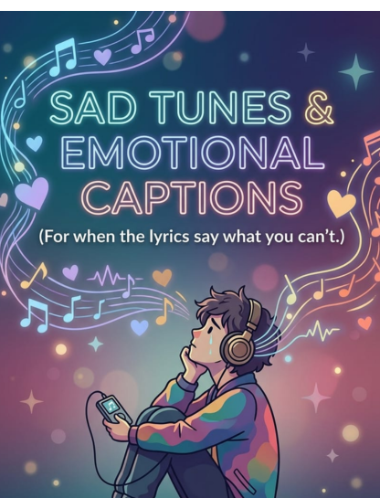 😢 Sad Music Captions for Instagram