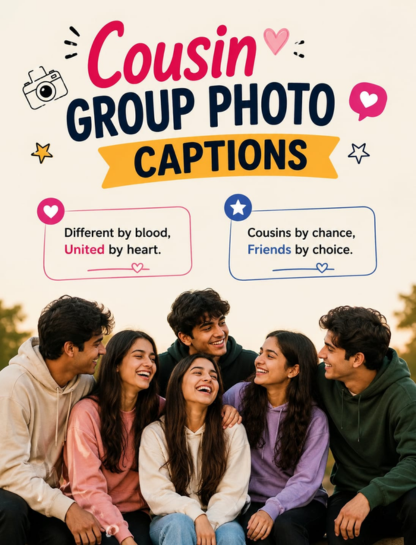 🧑‍🤝‍🧑 Cousin Group Photo Captions