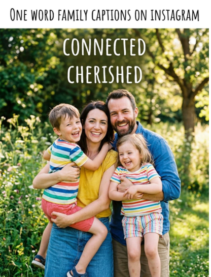 🧠 One Word Family Captions For Instagram