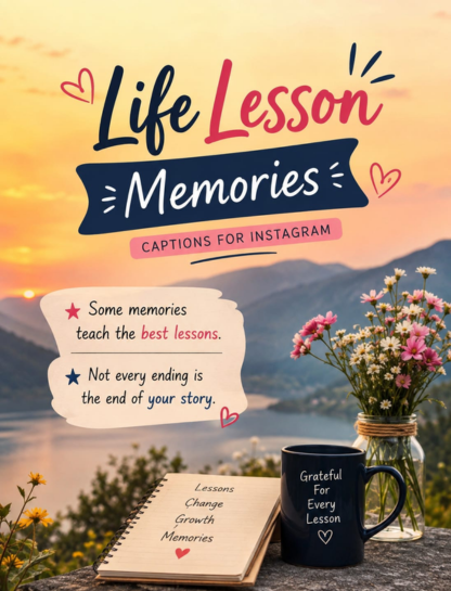 🧩 Life Lesson Memories Captions for Instagram
