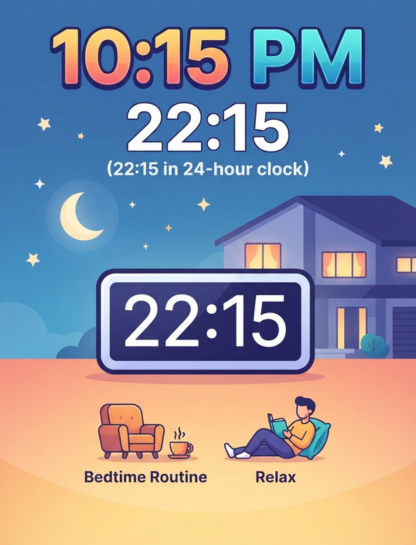 10:15 PM in 24-Hour Time