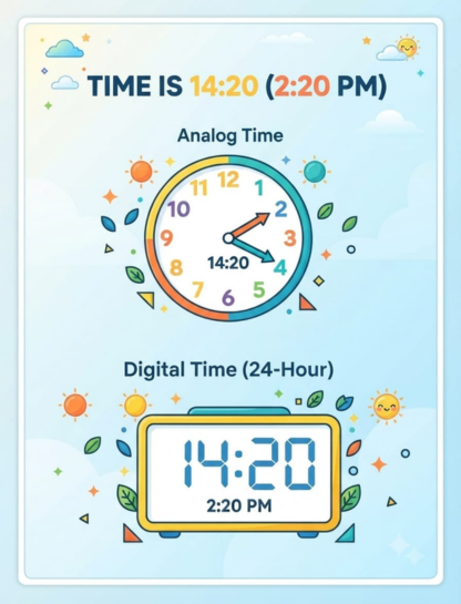 2:20 PM in Military Time