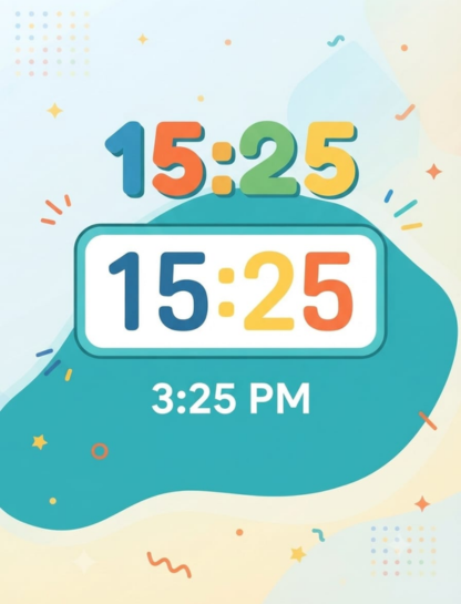 3:25 PM in Military Time