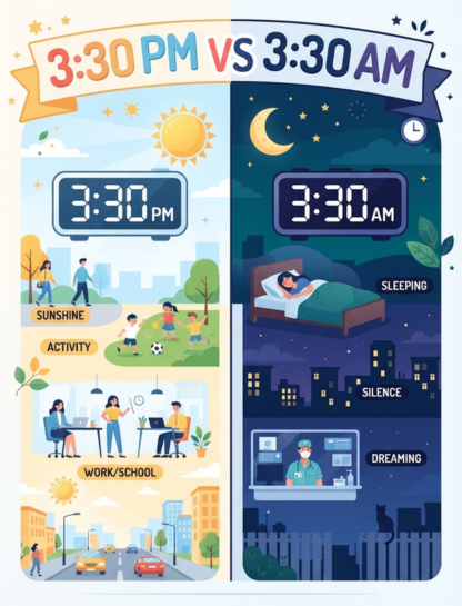 3:30 PM vs. 3:30 AM