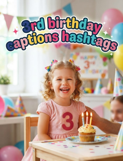 3rd Birthday Captions Hashtags