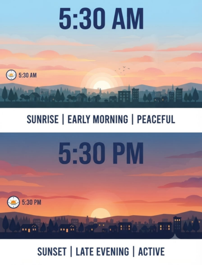 5:30 AM vs. 5:30 PM