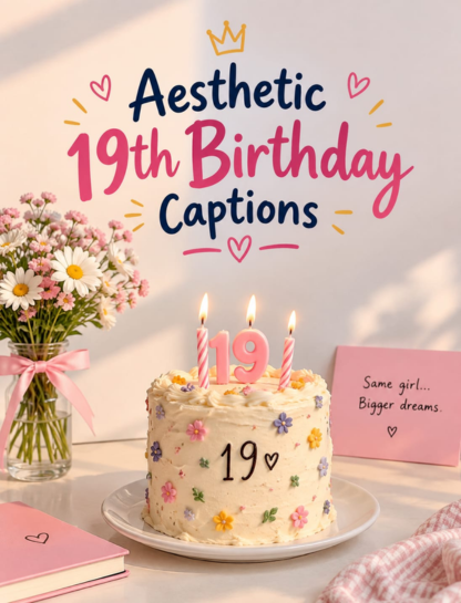 Aesthetic 19th Birthday Captions