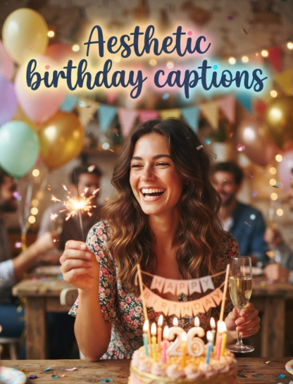 Aesthetic Birthday Captions